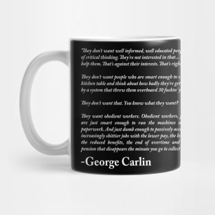 George Carlin Quote Mug